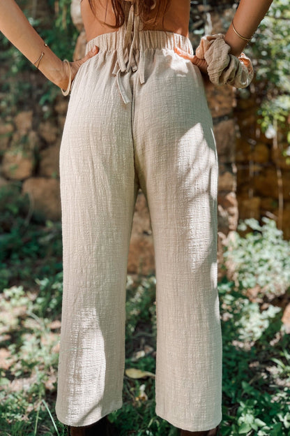 Freya Matching Set in Stone Beige Cotton Gauze with Citrine - Shambori Spirit