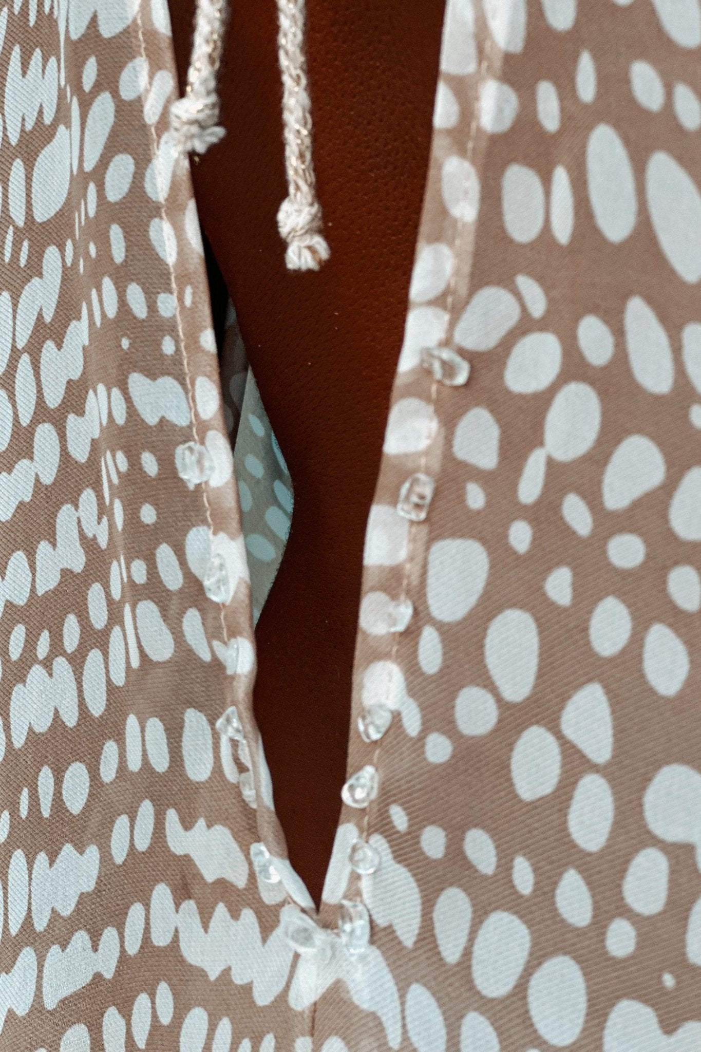 Kaftan Orisha Grey Chiffon with Clear Quartz - Shambori Spirit