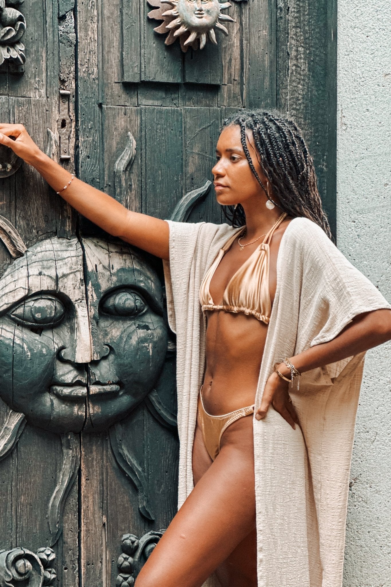 Kimono Orisha Stone Beige with Citrine - Shambori Spirit