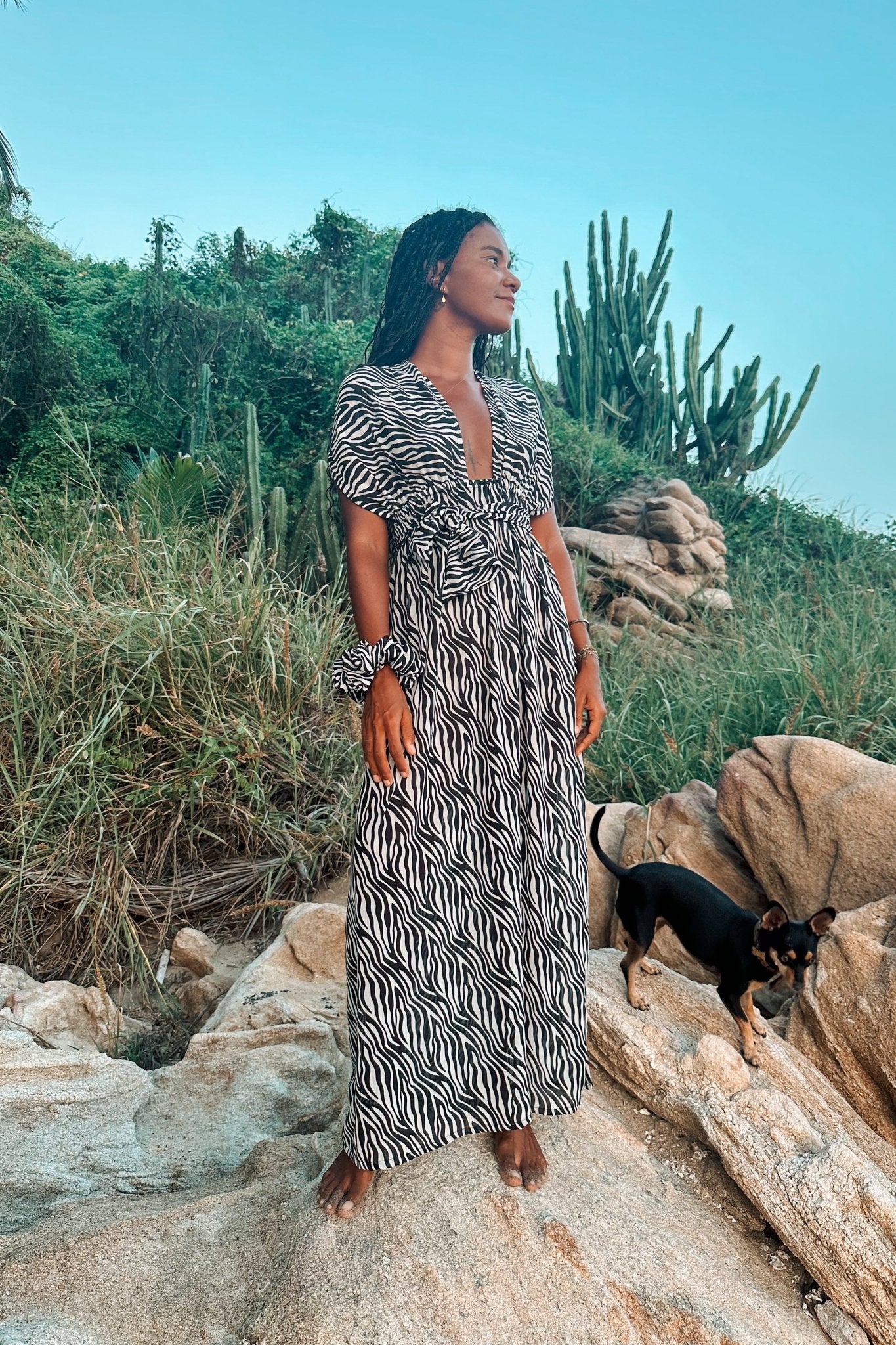 Yemaya Zebra Shiffon with Onyx - Shambori Spirit