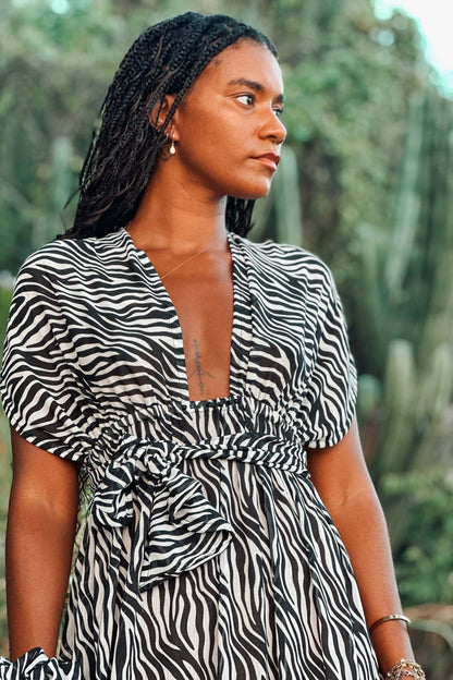 Yemaya Zebra Shiffon with Onyx - Shambori Spirit